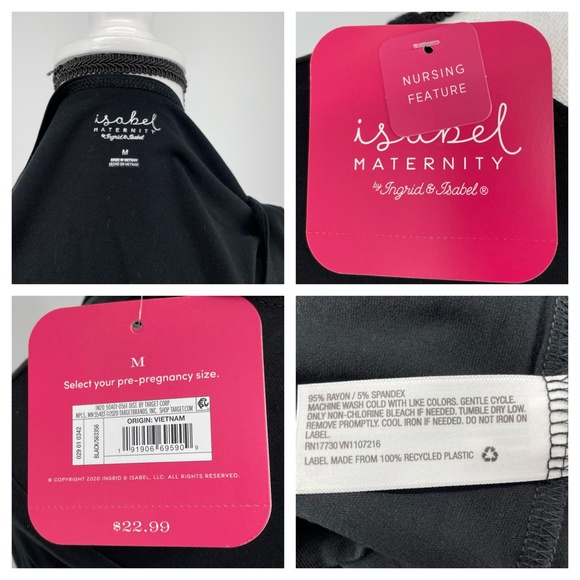 Isabel Maternity Elbow Sleeve Deep V-Neck Top B115, A107, A108 - Picture 6 of 10